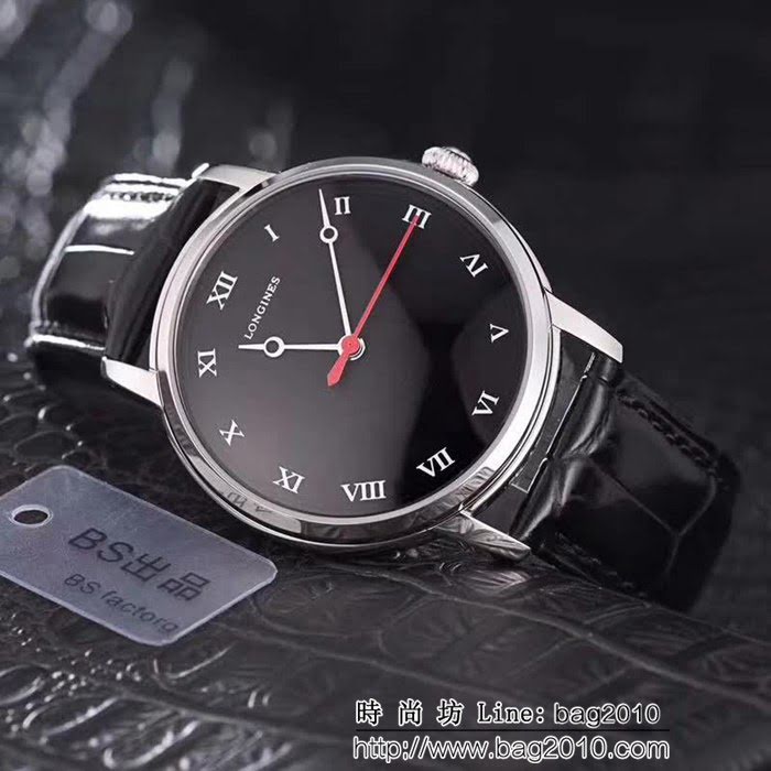 LONGINES浪琴 簡約時尚 三針機械男士腕表 WSS1290